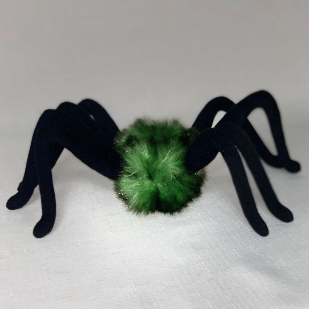 Green Spider Plush Halloween Creepy Spooky Home Decor Stuffed Animal Children’s